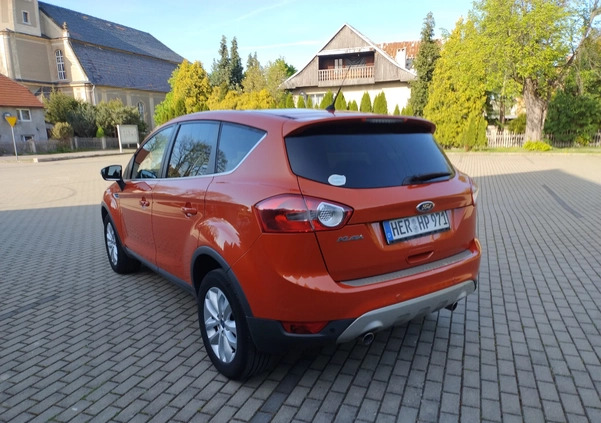 Ford Kuga cena 32700 przebieg: 198606, rok produkcji 2011 z Borne Sulinowo małe 326